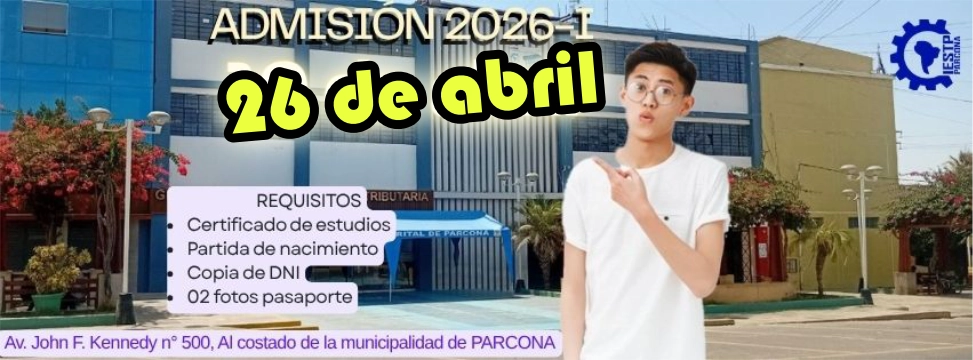 Portada examen de admisión 26 de abril